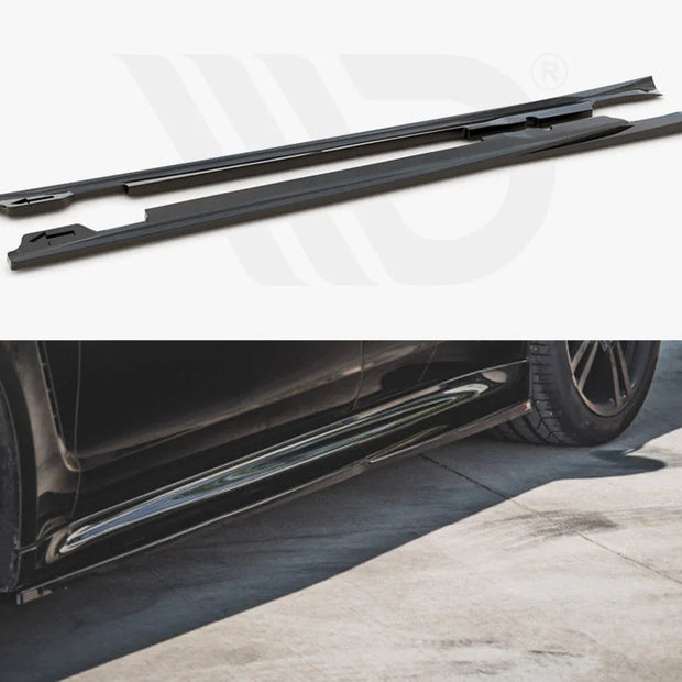 Maxton Design Side Skirts Diffusers V1 Porsche Panamera Turbo 970 Facelift 13-16