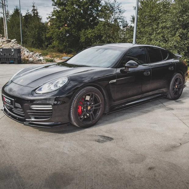Maxton Design Side Skirts Diffusers V1 Porsche Panamera Turbo 970 Facelift 13-16