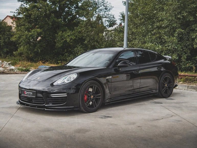 Maxton Design Side Skirts Diffusers V2 Porsche Panamera Turbo 970 Facelift 13-16
