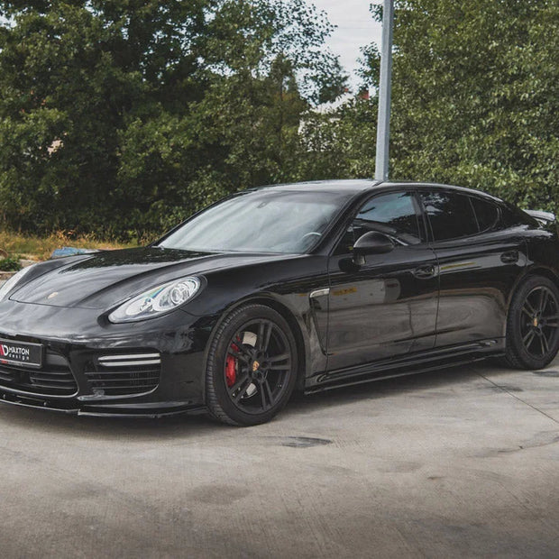 Maxton Design Side Skirts Diffusers V2 Porsche Panamera Turbo 970 Facelift 13-16
