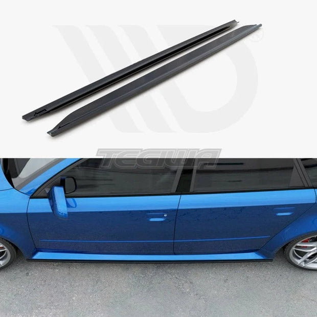 Maxton Design Side Skirts Splitters Audi RS4 B7 06-08
