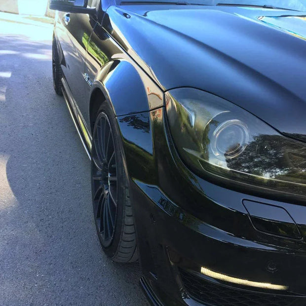 Maxton Design Side Skirts Splitters Mercedes C-class W204 C63 AMG Facelift 11-14