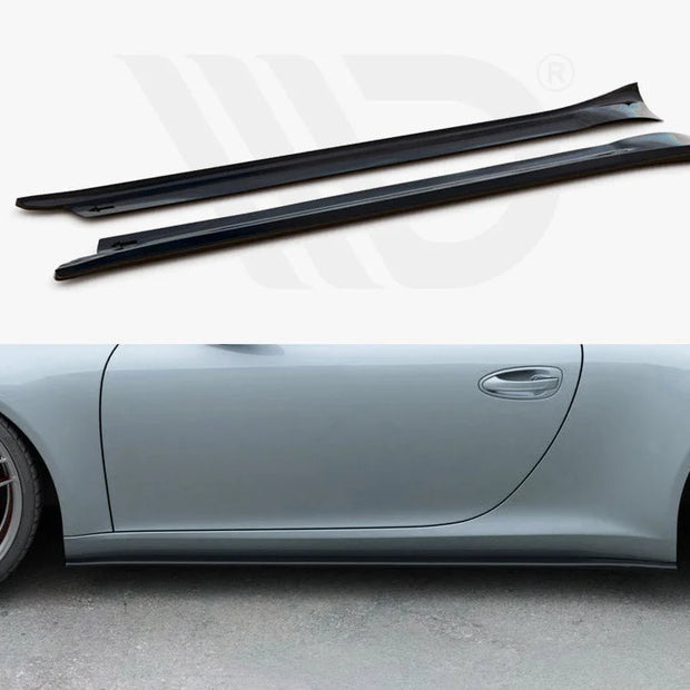 Maxton Design Side Skirts Splitters Porsche 911 Carrera 991 11-16