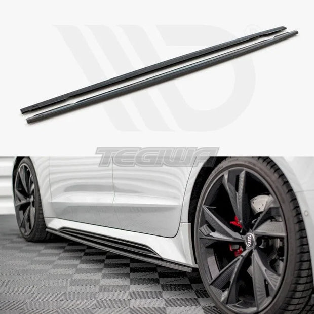 Maxton Design Side Skirts Splitters V2 Audi RS6 C8 RS7 C8 2019-