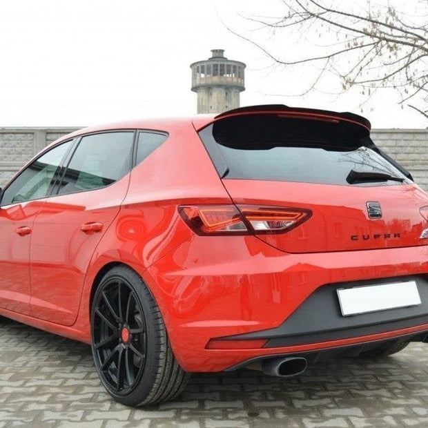 Maxton Design Spoiler CAP Seat Leon MK3 Cupra Hatchback 12-16