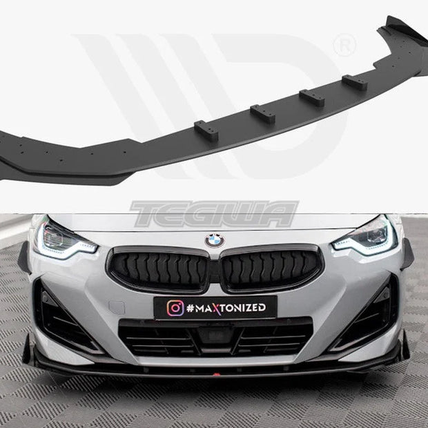 Maxton Design Street PRO Front Splitter + Flaps BMW 2-Series Coupe M-Pack M240i G42