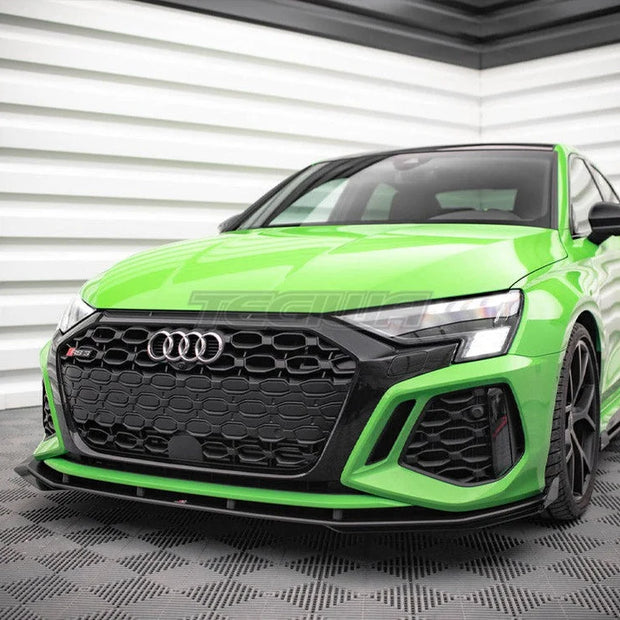 Maxton Design Street PRO Front Splitter V.1 +flaps Audi RS3 8Y 2020-