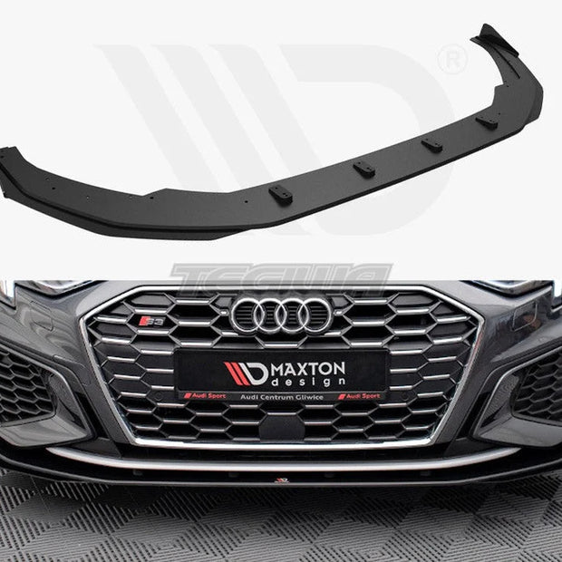 Maxton Design Street PRO Front Splitter V.1 +flaps Audi S3 A3 S-line 8Y 2020-