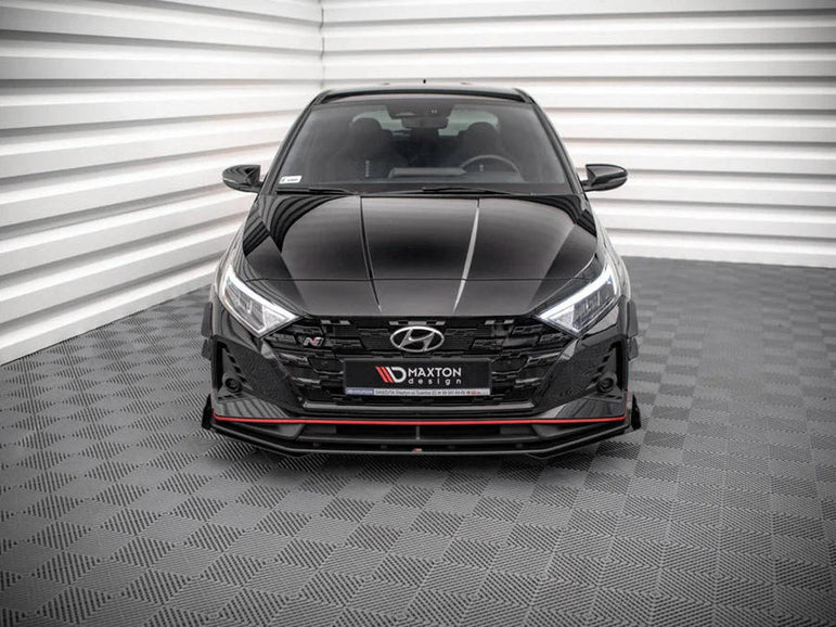 Maxton Design Street PRO Front Splitter V.1 +flaps Hyundai I20 N MK3 2020-
