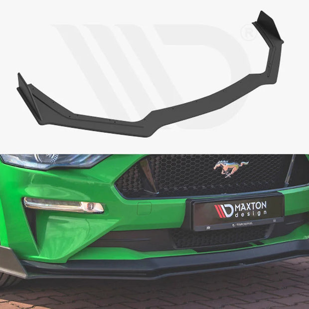 Maxton Design Street PRO Front Splitter V.2 Ford Mustang GT MK6 Facelift 2017-
