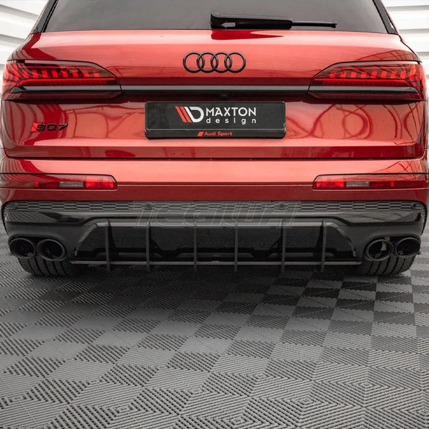 Maxton Design Street PRO Rear Diffuser Audi SQ7 Q7 S-line MK2 4M Facelift 2019-