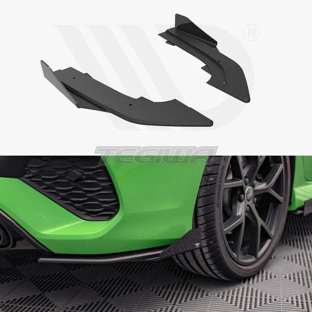 Maxton Design Street PRO Rear Side Splitters +flaps Audi RS3 Sedan 8Y 2020-