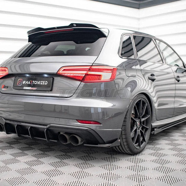 Maxton Design Street PRO Rear Side Splitters +flaps Audi S3 Sportback 8V Facelift