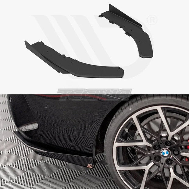 Maxton Design Street Pro Rear Side Splitters + Flaps BMW 4-Series M-Pack G22