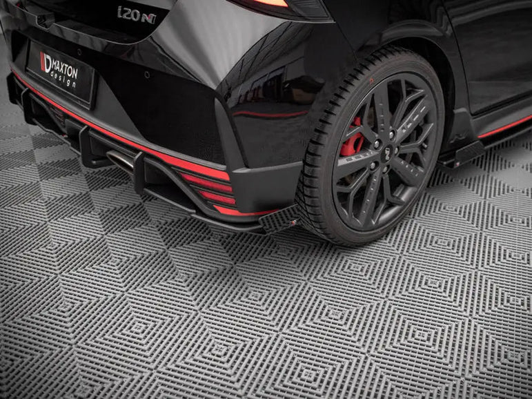 Maxton Design Street PRO Rear Side Splitters +flaps Hyundai I20 N MK3 2020-
