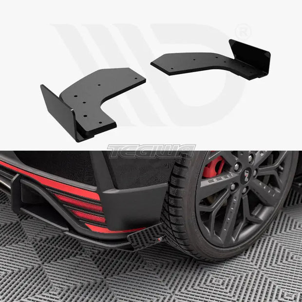 Maxton Design Street PRO Rear Side Splitters +flaps Hyundai I20 N MK3 2020-