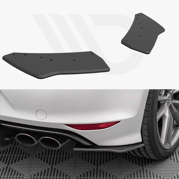 Maxton Design Street PRO Rear Side Splitters Volkswagen Golf R MK7 13-16