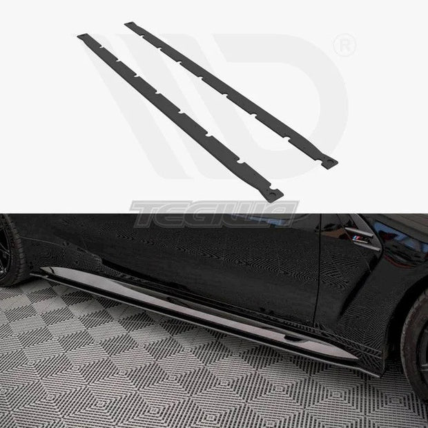 Maxton Design Street PRO Side Skirts Diffusers BMW M4 G82 2021-
