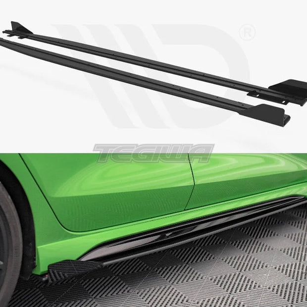 Maxton Design Street PRO Side Skirts Diffusers +flaps Audi RS3 Sedan 8Y 2020-
