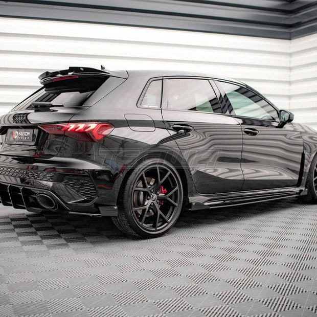 Maxton Design Street PRO Side Skirts Diffusers +flaps Audi RS3 Sportback 8Y 2020-