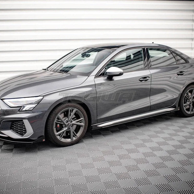 Maxton Design Street PRO Side Skirts Diffusers +flaps Audi S3 A3 S-line 8Y 2020-