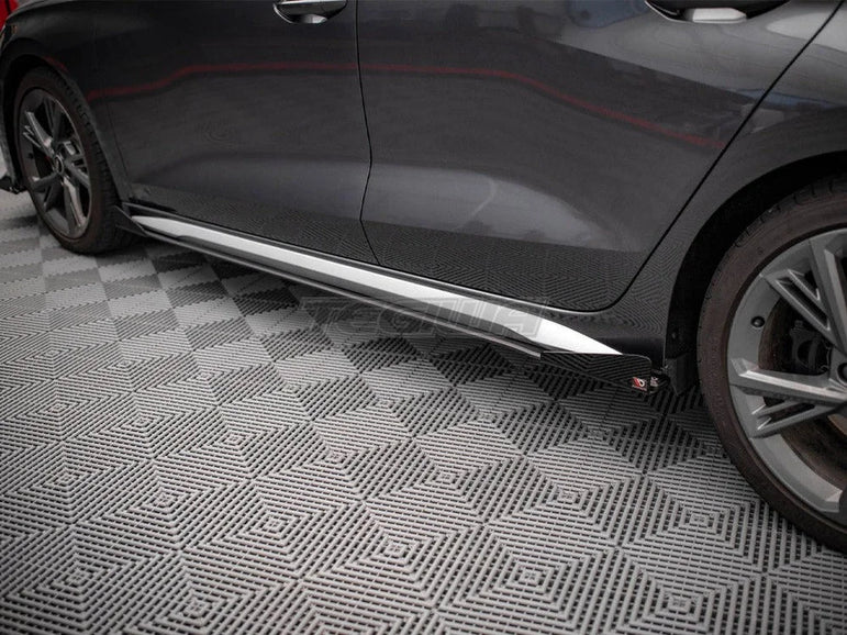 Maxton Design Street PRO Side Skirts Diffusers +flaps Audi S3 A3 S-line 8Y 2020-