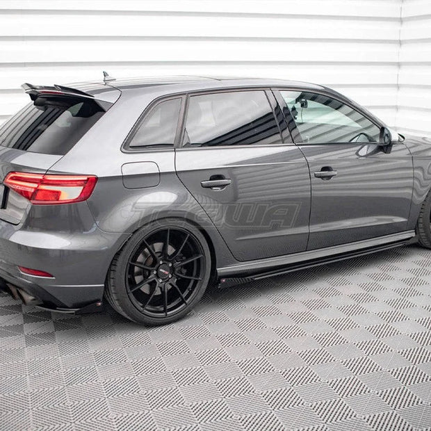 Maxton Design Street PRO Side Skirts Diffusers +flaps Audi S3 Sportback 8V Facelift