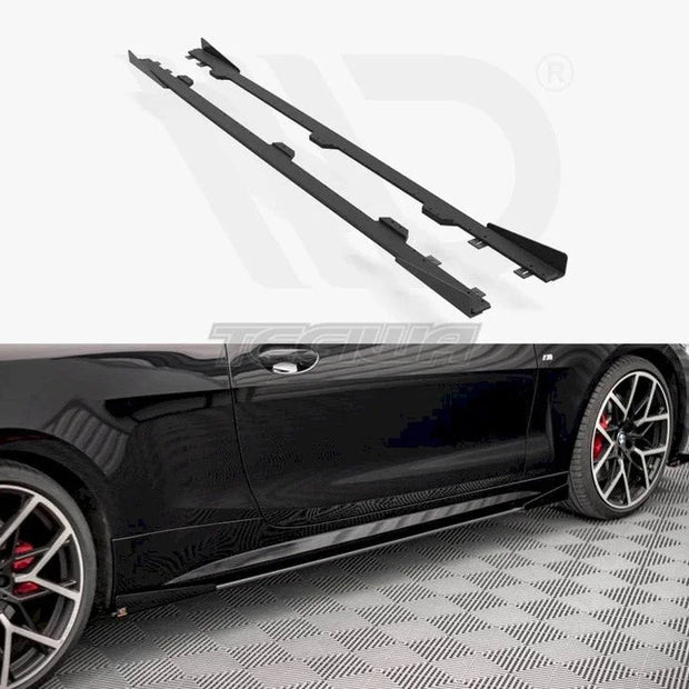 Maxton Design Street PRO Side Skirts Diffusers +flaps BMW 4-Series M-pack G22 2020-