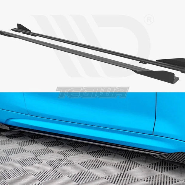 Maxton Design Street PRO Side Skirts Diffusers +flaps BMW M2 F87 16-20
