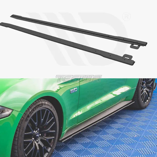Maxton Design Street PRO Side Skirts Diffusers V.1 Ford Mustang GT MK6 Facelift 2017-