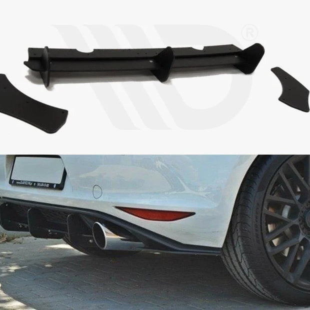 Maxton Design Volkswagen Golf MK7 GTI Rear Diffuser & Rear Side Splitters