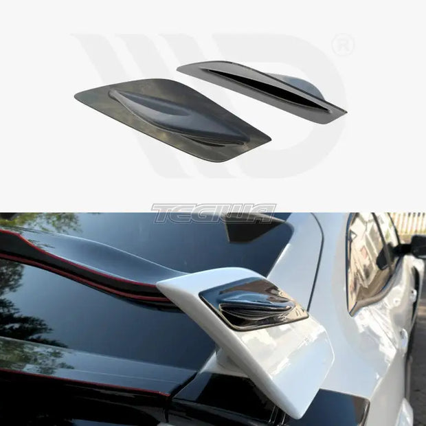 Maxton Design WING Main Spoiler Side Extensions Honda Civic MK10 Type-r 2017-UP
