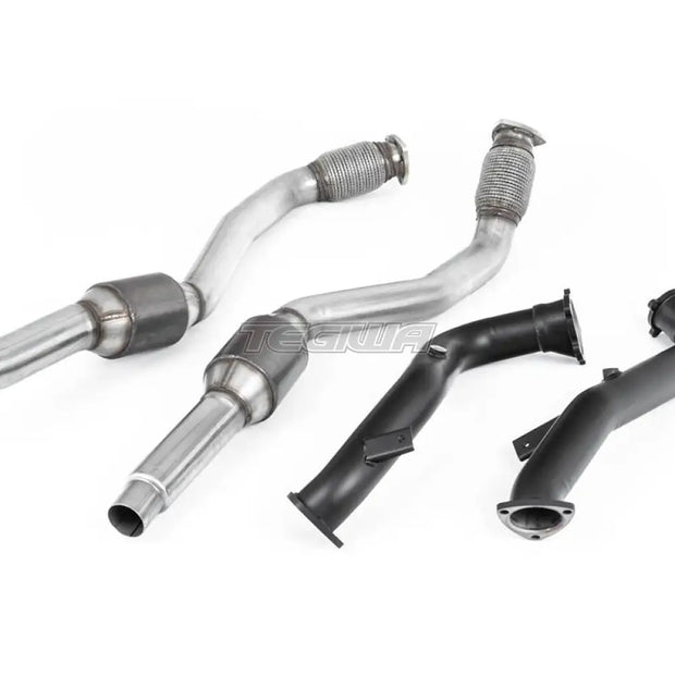 Milltek Audi RS6 C7 4.0 TFSI biturbo quattro inc Performance Edition 2013-2018 Large Bore Exhaust Downpipes and Hi-Flow Sports Cats Exhaust - SSXAU635