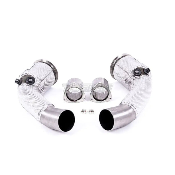 Milltek Audi RS6 C8 4.0 V8 bi-turbo (Non OPF/GPF Models - USA/ROW Models) 2020-2023 Large-bore Exhaust Downpipes and Cat Bypass Exhaust Pipes Exhaust - SSXAU908