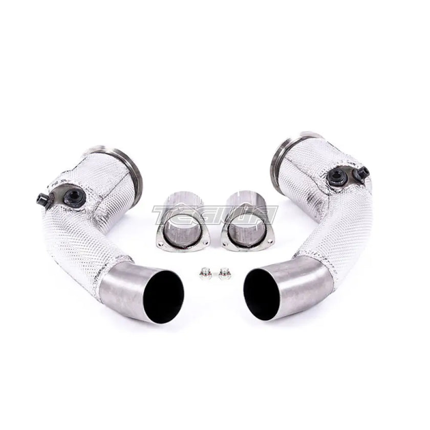 Milltek Audi RS6 C8 4.0 V8 bi-turbo (Non OPF/GPF Models - USA/ROW Models) 2020-2023 Large Bore Exhaust Downpipes and Hi-Flow Sports Cats Exhaust - SSXAU910