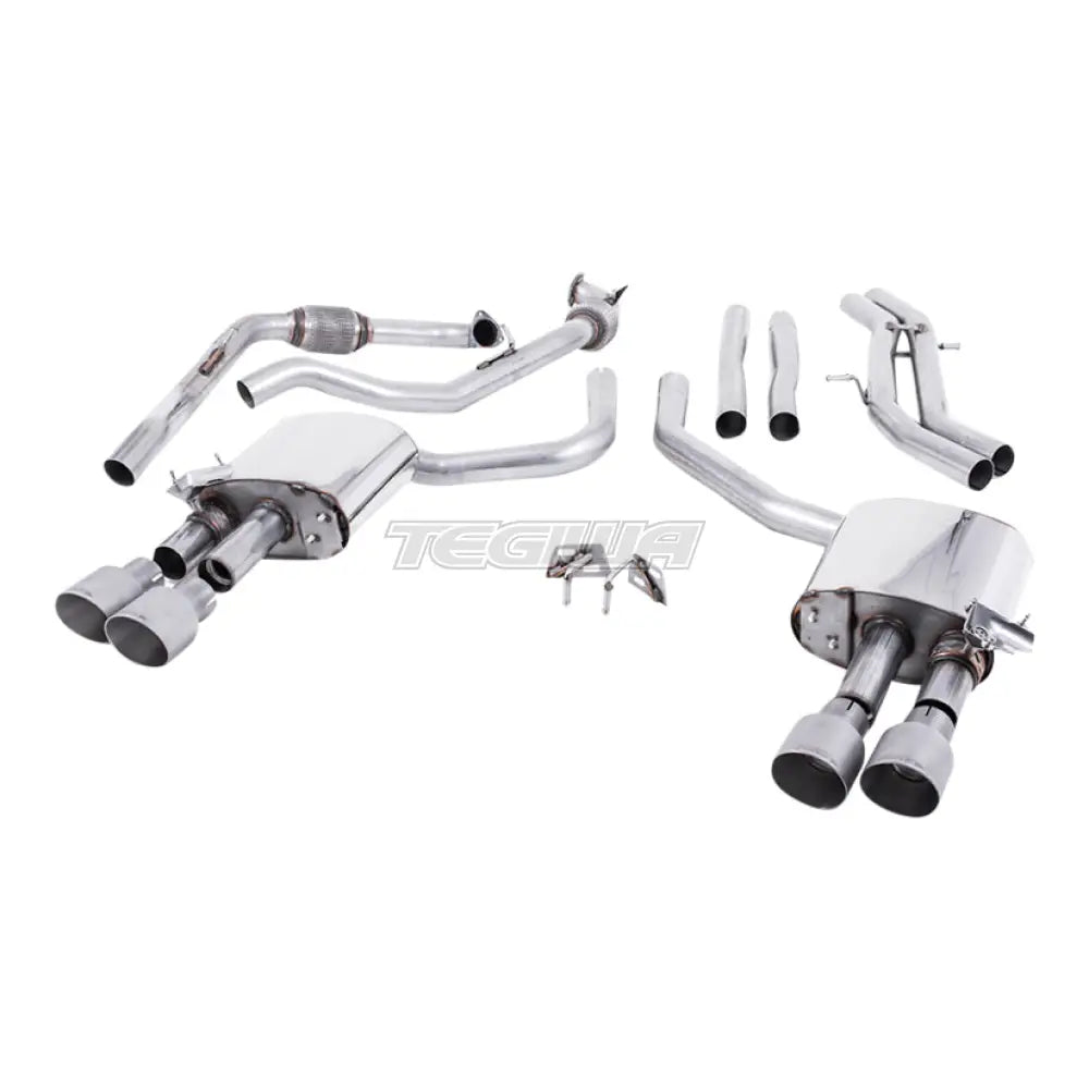 Milltek Audi S4 3.0 Turbo V6 B9 - Saloon/Sedan & Avant (Non Sport Diff Models) 2016-2023 Cat-back Exhaust