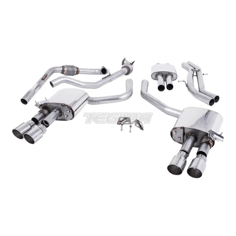 Milltek Audi S4 3.0 Turbo V6 B9 - Saloon/Sedan & Avant (Non Sport Diff Models) 2016-2023 Cat-back Exhaust