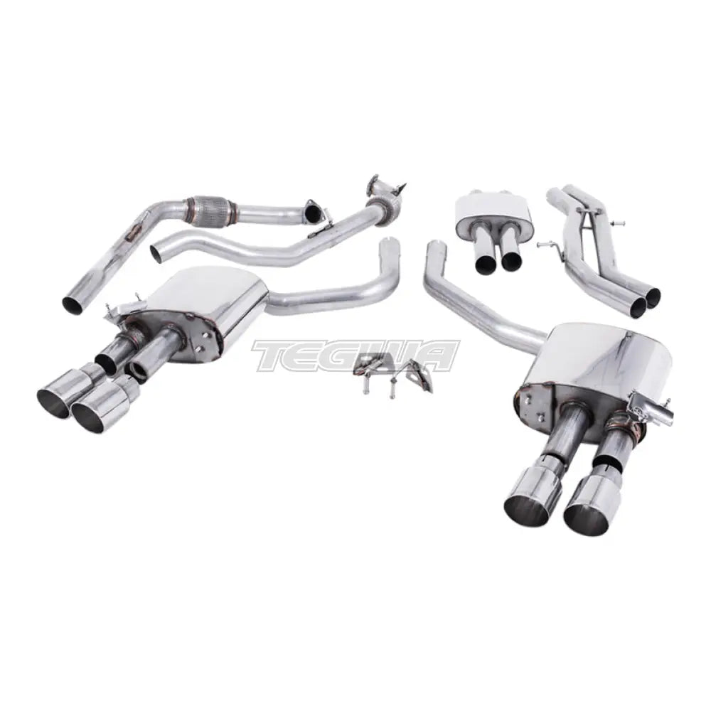 Milltek Audi S4 3.0 Turbo V6 B9 - Saloon/Sedan & Avant (Non Sport Diff Models) 2016-2023 Cat-back Exhaust