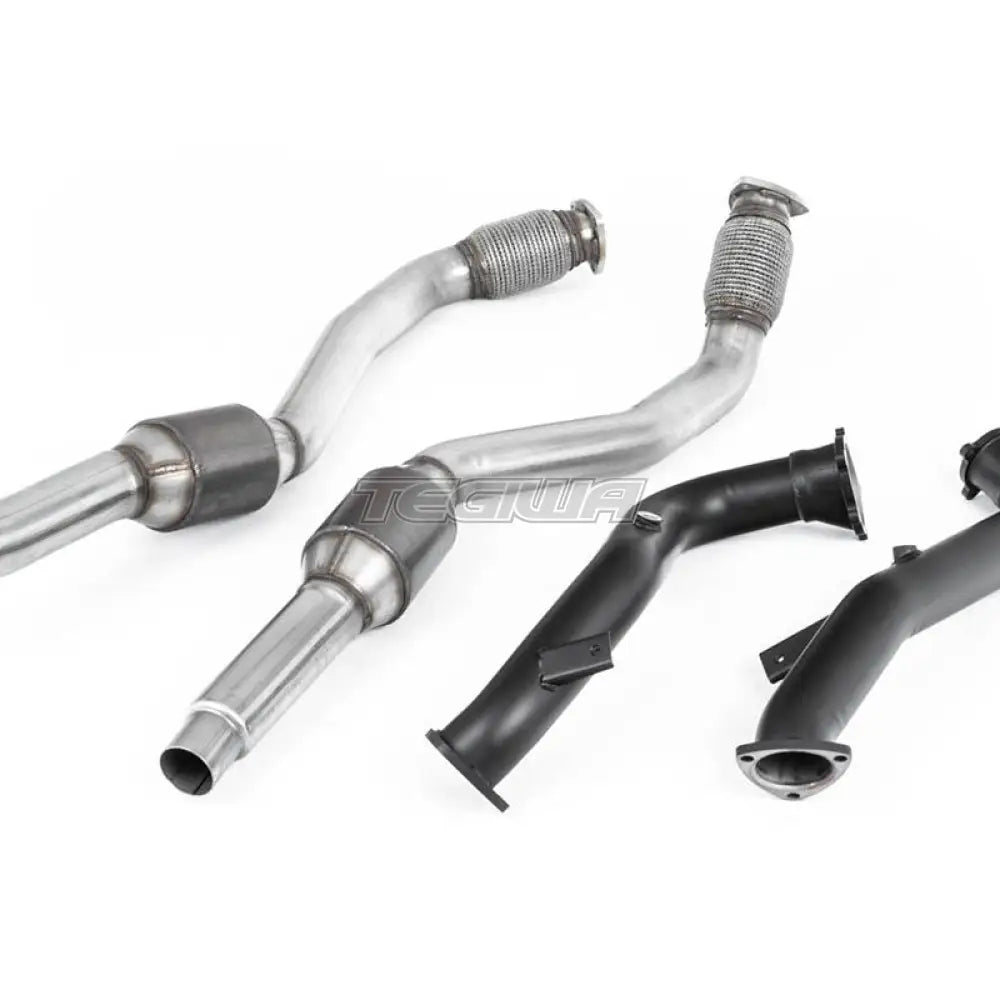 Milltek Audi S6 4.0 TFSI C7 quattro 2012-2018 Large Bore Exhaust Downpipes and Hi-Flow Sports Cats Exhaust - OE Fitment