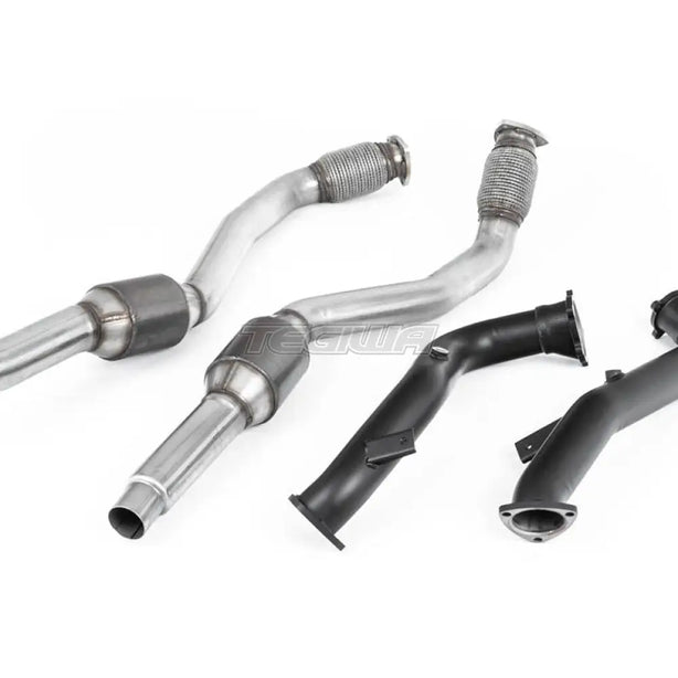 Milltek Audi S7 Sportback 4.0 TFSI quattro S tronic 2012-2018 Large Bore Exhaust Downpipes and Hi-Flow Sports Cats Exhaust - OE Fitment