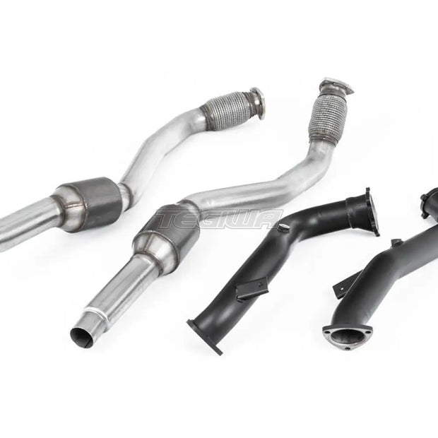 Milltek Audi S7 Sportback 4.0 TFSI quattro S tronic 2012-2018 Large Bore Exhaust Downpipes and Hi-Flow Sports Cats Exhaust - OE Fitment