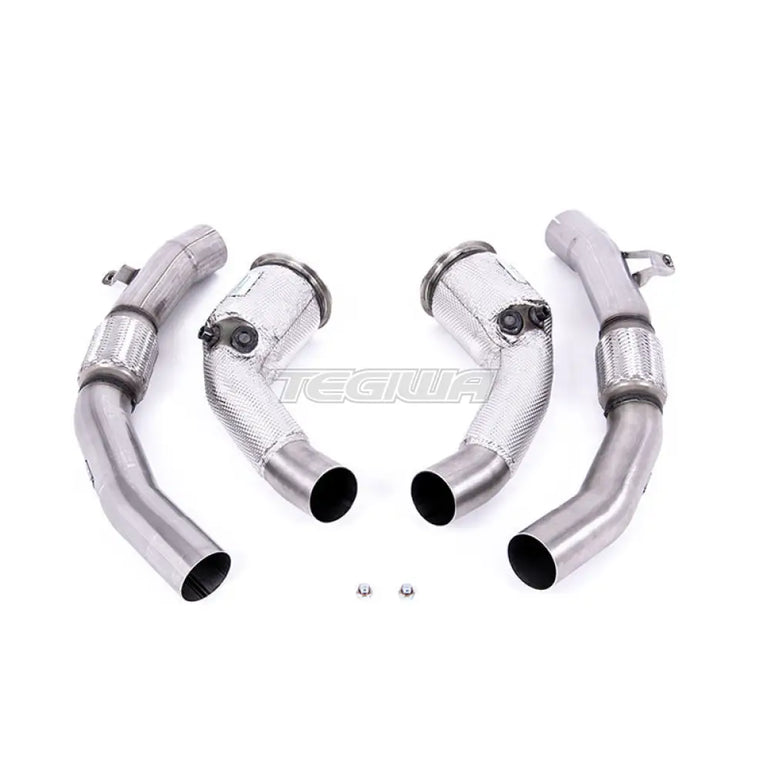 Milltek Audi S8 D5 4.0 TFSI V8 Saloon / Sedan (Non OPF/GPF US/ROW Models) 2020-2023 Large-bore Exhaust Downpipes and Cat Bypass Exhaust Pipes Exhaust - Milltek Fitment - SSXAU907