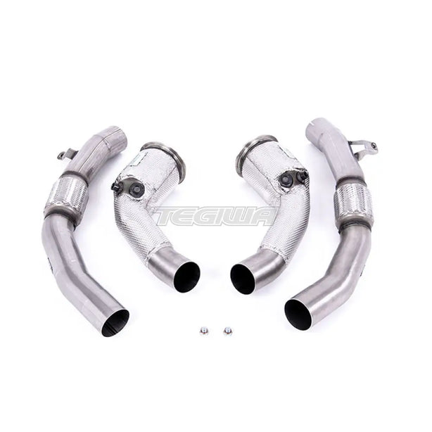 Milltek Audi S8 D5 4.0 TFSI V8 Saloon / Sedan (Non OPF/GPF US/ROW Models) 2020-2023 Large-bore Exhaust Downpipes and Cat Bypass Exhaust Pipes Exhaust - Milltek Fitment - SSXAU907