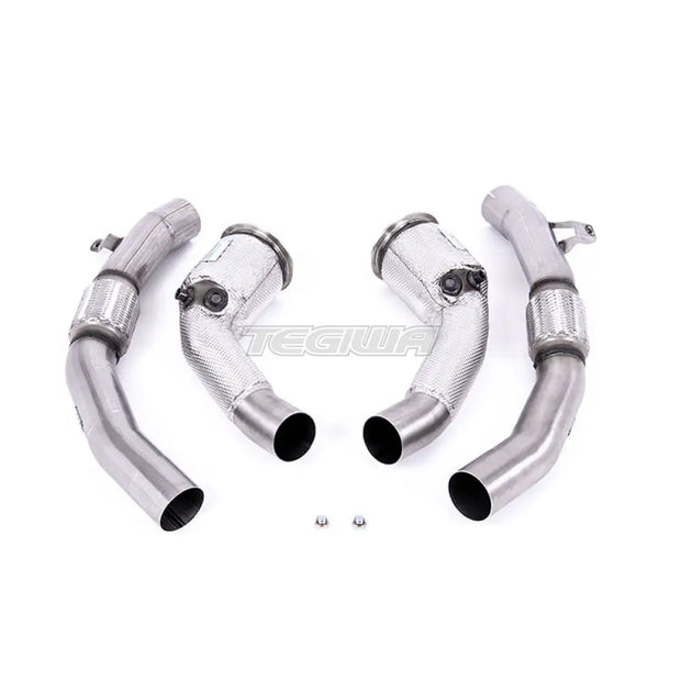Milltek Audi S8 D5 4.0 TFSI V8 Saloon / Sedan (Non OPF/GPF US/ROW Models) 2020-2023 Large-bore Exhaust Downpipes and Cat Bypass Exhaust Pipes Exhaust - Milltek Fitment - SSXAU907