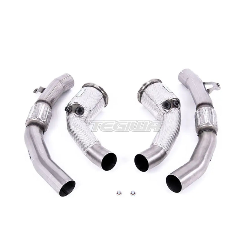 Milltek Audi S8 D5 4.0 TFSI V8 Saloon / Sedan (Non OPF/GPF US/ROW Models) 2020-2023 Large-bore Exhaust Downpipes and Cat Bypass Exhaust Pipes Exhaust - Milltek Fitment - SSXAU909