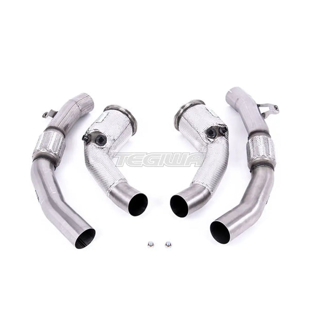 Milltek Audi S8 D5 4.0 TFSI V8 Saloon / Sedan (Non OPF/GPF US/ROW Models) 2020-2023 Large-bore Exhaust Downpipes and Cat Bypass Exhaust Pipes Exhaust - Milltek Fitment - SSXAU909