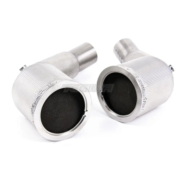 Milltek Audi S8 D5 4.0 TFSI V8 Saloon / Sedan (OPF/GPF UK/Euro Models) 2020-2023 Large Bore Exhaust Downpipes and Hi-Flow Sports Cats Exhaust - OE Fitment