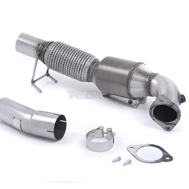 Milltek Ford Focus Mk3 RS 2.3-litre EcoBoost 4wd 5-Door Hatchback 2016-2018 Large Bore Downpipe and Hi-Flow Sports Cat Exhaust - SSXFD192