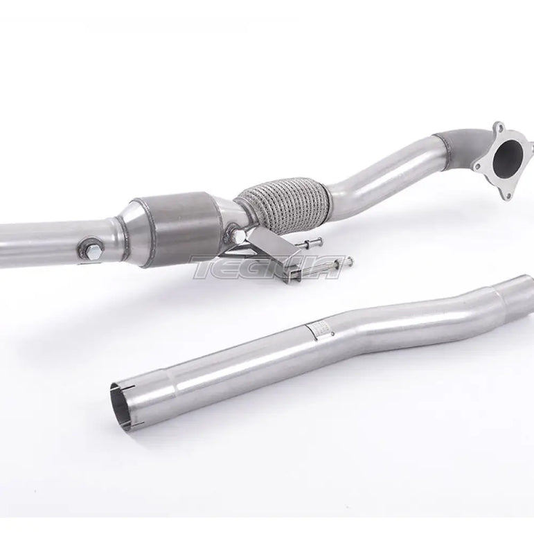 Milltek Seat Leon FR 2.0 T FSI 200-211PS 2006-2013 Cast Downpipe with HJS High Flow Sports Cat Exhaust