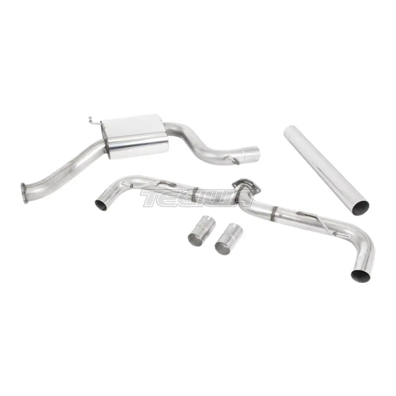 Milltek Volkswagen Golf MK7.5 GTi (Non Performance Pack Models & Non-GPF Equipped Models Only) 2017-2018 Cat-back Exhaust - Non-Resonated Burnt Titanium GT-100 Trims